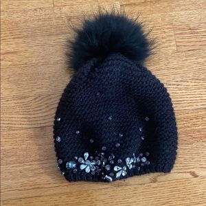ECHO winter hat black with crystals